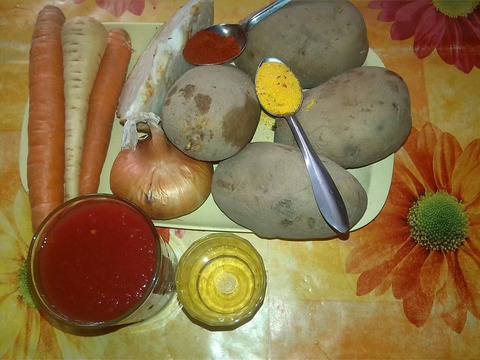 Свински джолан със зеленчуци в гърне