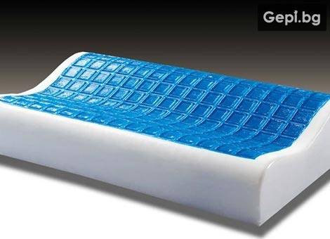 Възглавница Magnifico от мемори пяна и охлаждащ гел – с калъфка с цип!