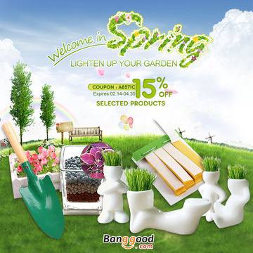 BangGood: Да освежим градината. Пролетен купон за отстъпка 15%-всичко за 1 лев