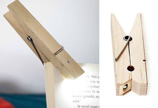 LED лампа от щипка за простиране