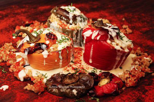 Пълнени камби със сос бешамел