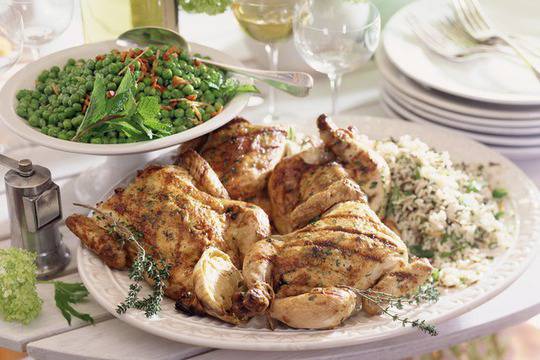 Пикантно пиле с лайм и чесън