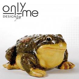 Декоративна градинска фигура Жаба от керамика ръчно рисувана.