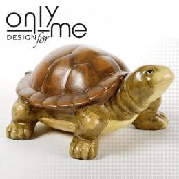 Декоративна градинска фигура Костенурка от керамика ръчно рисувана.