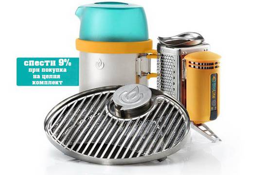 Мини-печката за къмпинг BioLite CampStove зарежда телефон