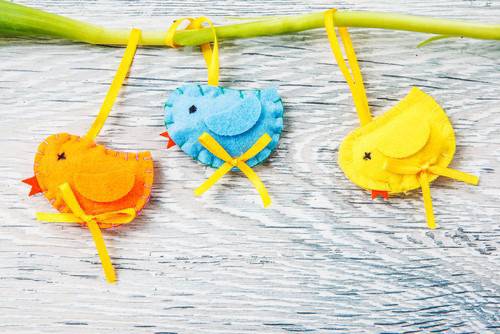 Идеи за великденска украса от плат