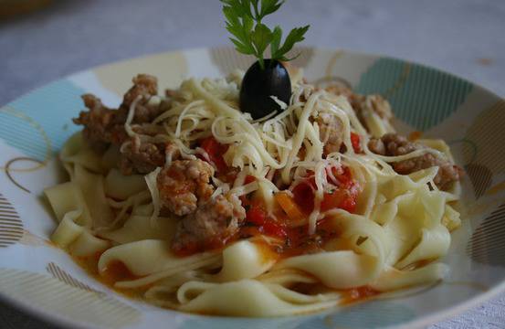 Талиатели с кайма