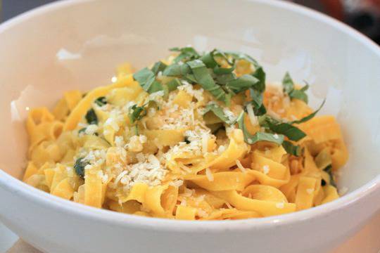 Талиатели с тиквички