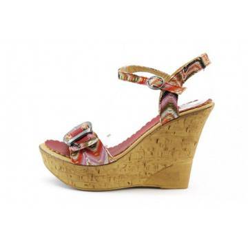Дамски сандали летни на висока платформа МИ 163ЧВKP
