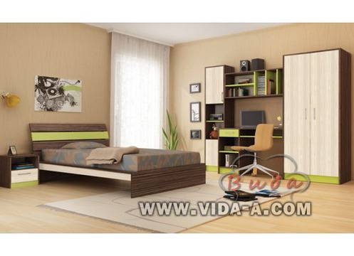 Детска стая Джъстин – зебрано и зелено