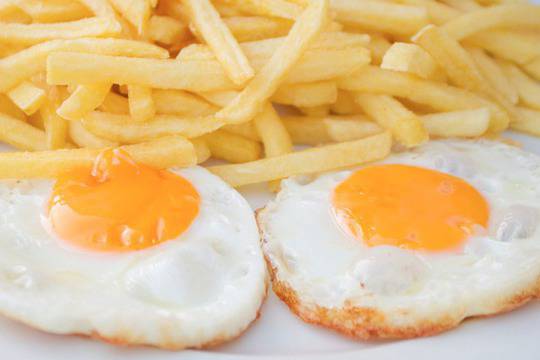 Пържени яйца на очи