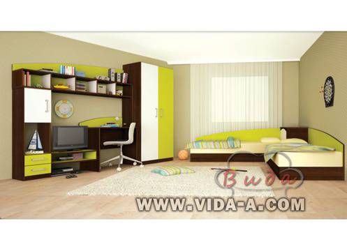 Комплект за детска стая Томас – зелено