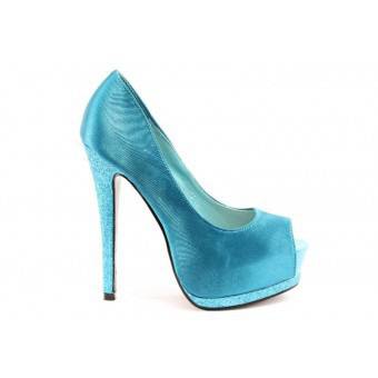 Дамски обувки на висок ток ПИ 1035СИН