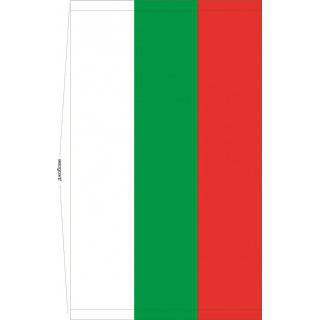 Българско знаме, вертикално, 90 x 250 см