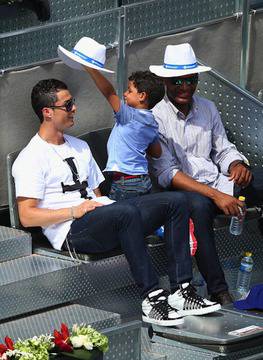 Кристиано заведе сина си на мач на Надал (снимки)