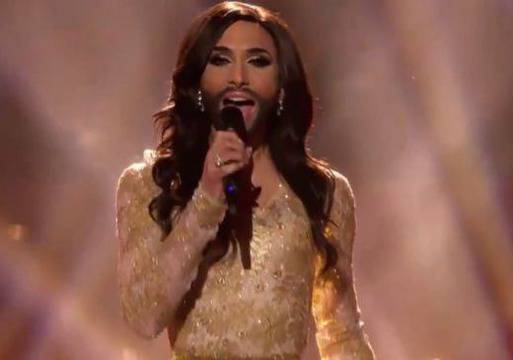 Брадата жена спечели Евровизия 2014!