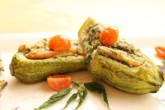 Тиквичка със суфле от коприва