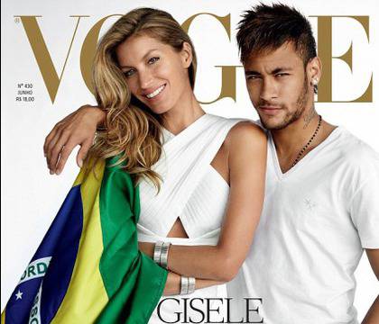 Неймар и Жизел блеснаха на корицата на „Vogue“ (снимки)