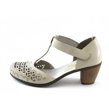 Дамски обувки бежови с перфорация Rieker 40998-80 бежовоKP