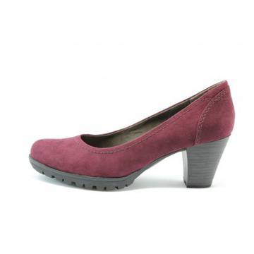Дамски обувки бордо на среден ток Jana 22400 Бордо ANTISHOKKKP
