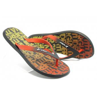 Мъжки бразилски чехли Rider 81231 черно-червени