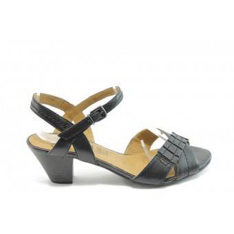 Дамски сандали на нисък ток Caprice 28202 черна ANTISHOKK