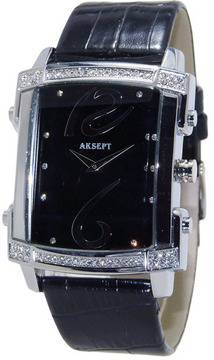 Дамски аналогов часовник AKSEPT A-2022-2 с кварцов механизъм. Leather