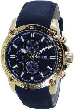 Мъжки аналогов часовник AKSEPT A-2020-6 с кварцов механизъм. Leather
