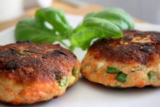 Картофени кюфтета със сьомга