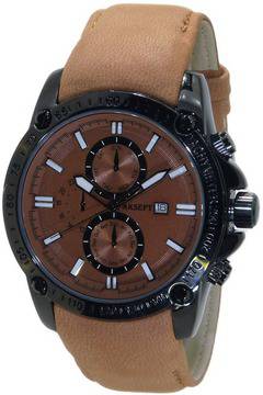 Мъжки аналогов часовник AKSEPT A-2020-3 с кварцов механизъм. Leather