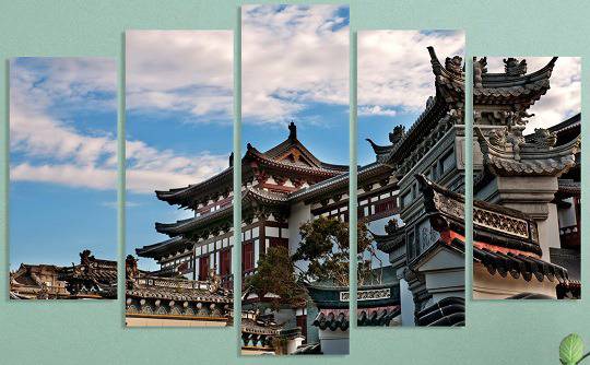 VIVID HOME. Декоративни панели за стена с традиционна японска архитектура