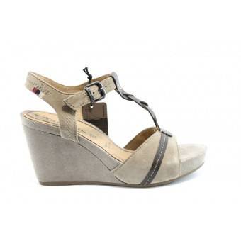 Немски сандали на платформа Tamaris 28349БЕЖ