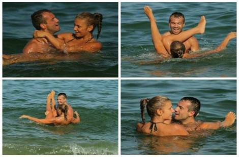 Скандално! Анелия и Крум опасно близки! Вижте ги как интимничат на морето!