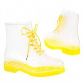 Летни кубинки с жълти връзки