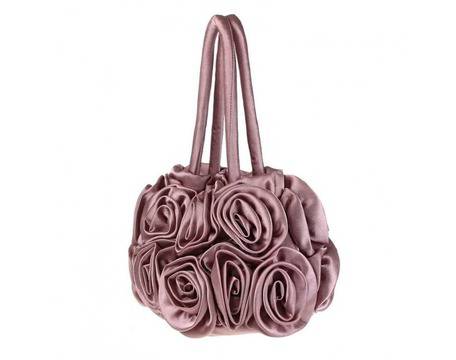 Официална чанта в цвят пепел от рози