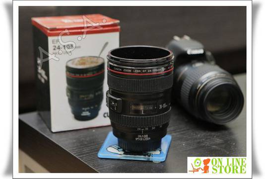 Оферта за: Масивна чаша с форма на обектив за 12 лв