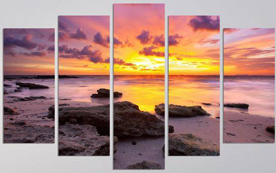 VIVID HOME. Декоративни панели за стена с красив морски залез