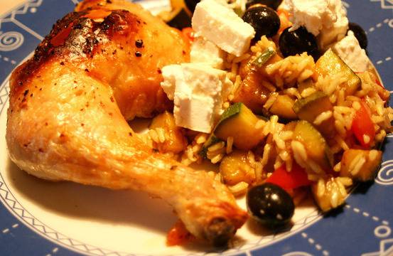 Пилешки бутчета с кашкавал