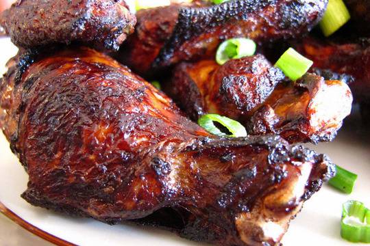 Глазирани пилешки бутчета