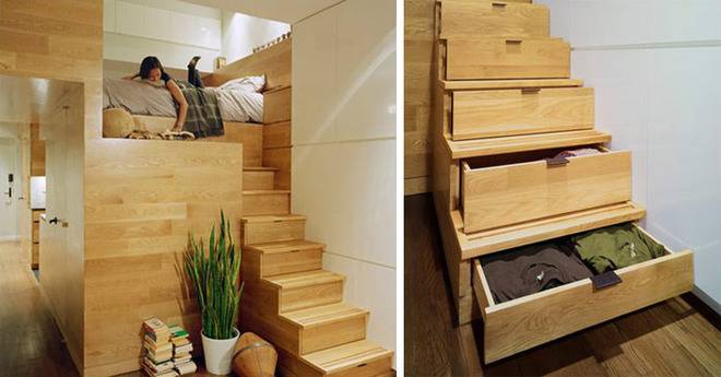 Спечелете допълнително място за съхранение под стълбите