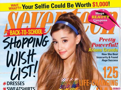 Ариана Гранде е секси ученичка за Seventeen (Снимки и видео)