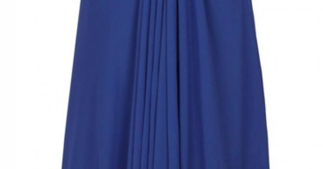 Абитуриентска Дълга Синя Рокля Рози