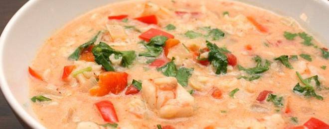 Супа от скариди и рачешко месце