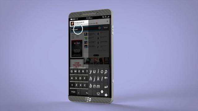 Концептуален Blackberry Телефон с Физическа Клавиатура