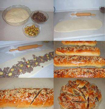 Вкусни хлебчета с кайма и маслини