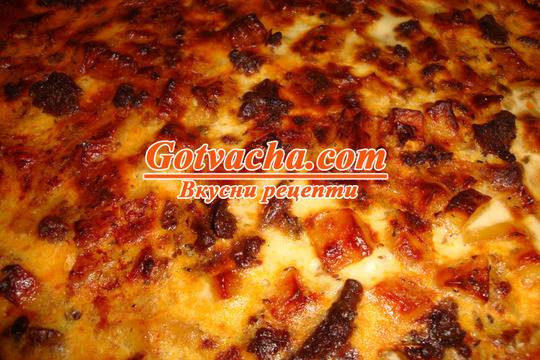 Мусака с тиквички и кайма