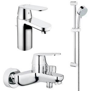 GROHE EUROSMART COSMOPOLITAN Комплект смесители и душ окачване за баня