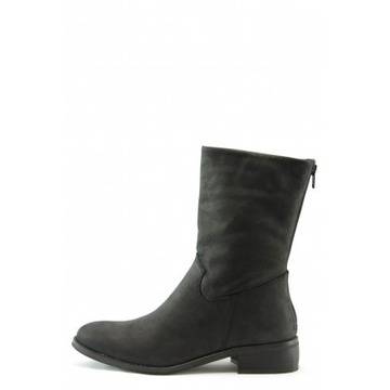 Дамски боти черни с цип КП 1860черноKP