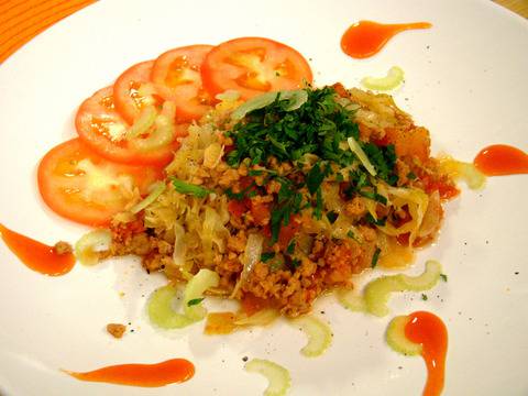 Кайма с прясно зеле