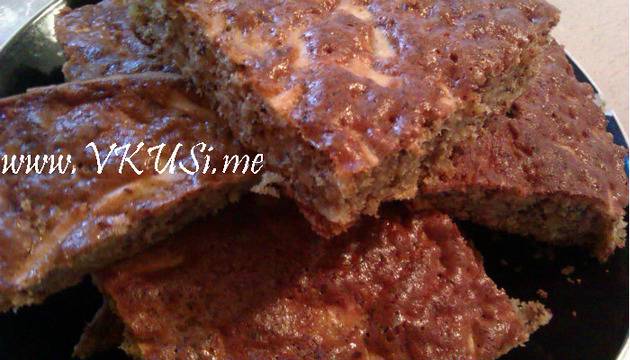 Ябълков кекс с орехи